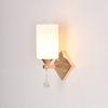 Lámpara LED de noche para dormitorio Dorada moderna minimalista balcón escaleras con control remoto Lámpara de pared nórdica para fondo de sala de estar