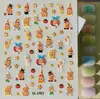 Lindas Pegatinas para Uñas de Personas Estrella, Múltiples Paquetes Mixtos, Pegatinas 3D Impermeables Adorables de Personas Estrella para DIY en Relieve, Modelo SL
