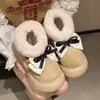 Zapatos de Algodón Cálidos Antideslizantes con Forro Polar de Moda 2025 Otoño e Invierno Nuevos Súper Populares con Suela Gruesa para Mujer para Exteriores
