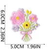 Parche de Tela Bordado Floral Retro Parche Bordado de Flor en Ramo Parche Termoadhesivo Parche Decorativo para Ropa Sombrero