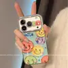 Aplicable a Funda para iPhone 18promax iPhone18pro Creativa Linda Cobertura Completa Anti-caídas Colorida Cara Sonriente