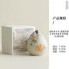 Pote de Chá Peixe Flor de Osmanthus Dourada Cinza de Planta Estilo Chinês Pote Selado de Cerâmica Doméstico Pote de Armazenamento Portátil para Exterior Pote à Prova de Umidade