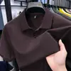 2026 Verano Nuevo Estilo Camiseta de Manga Corta de Algodón Puro Polo de Cuello Camisero de Manga Corta de Verano Top de Manga Corta de Color Puro