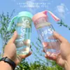Vaso para Deportes al Aire Libre, Taza de Plástico Portátil, Taza de Agua Regalo Creativo, Taza para Niños Estudiantes, Taza Publicitaria