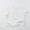 Camiseta de Manga Corta para Niña Atuendo de Verano Elegante Top Delgado de Color Sólido para Niños Pequeños Sin Mangas Versátil Ropa de Bebé Super Linda