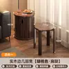 Bancos de madera maciza para uso doméstico, bancos apilables, combinación de almacenamiento, taburetes redondos altos, taburetes apilables, taburetes de repuesto apilables para invitados en el comedor