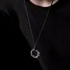 Collar Vintage de Heridas de Espinas para Hombres y Mujeres Personalidad de Alto Nivel Nicho Colgante de Vid Marchita Moda Hip-hop Tendencia Cadena para Clavícula de Hombre