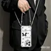 Estuche tipo pajarita adecuado para iPhone 17 Pro Max, funda para teléfono Apple con cordón en las cuatro esquinas, funda de silicona para iPhone 15, 16 y 14 con soporte de espejo