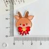 Broche de Patch de Acrílico Sino de Papai Noel Fofo de Desenho Animado Acessórios de Joias DIY Grampo de Cabelo Material Artesanal