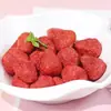 Bolo Seco de Morango Liofilizado Decoração Fruta Seca Flor de Neve Crocante Assado Comercial 500g Morango Inteiro Crocante Lanches para Grávidas