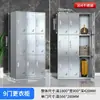 Locker de Vestidor de Acero Inoxidable Gabinete para Empleados Dormitorio Escolar Gabinete de Acero Inoxidable 304 Gabinete de Almacenamiento con Puerta Gabinete de Limpieza Gabinete para Platos