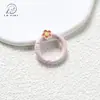 Fecho de Mola Redondo em Formato de Flor Acessórios para Joias DIY Argola de Mola para Chaveiro Argola de Conexão de Liga Pingente para Chave de Carro