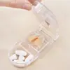 Cortador de pastillas, pastillero, divisor de pastillas, organizador de pastillas portátil, organizador de pastillas de 7 días, cortador de pastillas mini pequeño para uso doméstico