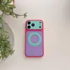 Case 2 em 1 Color Block Dopamina Aplicável ao iPhone 17 Pro Max Apple 16 Textura de Lichia Similar à Pele Anti-queda