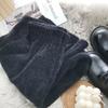Pantalones anchos de punto de terciopelo de imitación de visón, súper suaves y gruesos, de 145 cm, para mujer, pantalones largos casuales rectos de color liso, 150