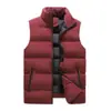 Chaleco de Invierno para Hombre con Cuello Alto, Moderno, sin Mangas, Grueso, Cálido, Abrigo de Algodón