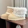 Botas de Neve Espessas com Forro de Fleece de Três Formas de Usar para Mulheres 2025 Inverno Botas Curtas de Solado Grosso Quentes Estilo Fair Isle Sapatos de Algodão Peludos do Nordeste