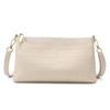 Bolsa de Ombro Casual Nova Simples Couro Macio Texturizado Jacaré Bolsa Transversal para o Dia a Dia Feminina Joker Quadrada Pequena