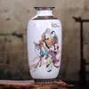 Vaso Cerâmico Pequeno Estilo Chinês Jingdezhen Cerâmica Pastel Arranjo de Flores Nova Chinoiserie Sala de Estar Estante Bogu Enfeites Decorativos