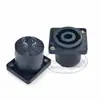 Enchufe de audio para altavoz de cuatro núcleos, asiento hembra, conector de cable de audio de 4 núcleos, amplificador de potencia, cabeza Cannon, enchufe ohm, asiento cuadrado pequeño
