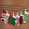 Calcetines navideños de lana transfronterizos de punto tamaño pequeño bolsa de regalo navideña adornos para el árbol de Navidad decoración festiva europea y americana bolsa de dulces