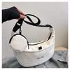 Bolsa Simples Estilo Japonês Dumpling 2024 Nova Bolsa Transversal Estilo Esportivo Grande Capacidade Estudante Aula Ombro Commuter para Mulheres