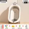 Lavabo de baño para bebés, bañera plegable para niños pequeños, cubo de baño grande para sentarse y acostarse, productos para el hogar para bebés recién nacidos