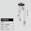 Lustre de Escada Longo Loft Duplex Luxo Leve Nórdico Moderno Minimalista Sala de Estar Lâmpada Giratória de Cristal Corredor de Vidro