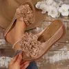 Decoración Floral, Cómodas Sandalias Slip-On de Nuevo Estilo Verano 2026, Estilo Hada, Adecuadas para Faldas, Modernas, Versátiles, Elegantes, de Alta Gama y con Estilo