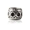 Huiyue hecho a mano DIY personalizado hueco redondo agujero grande cuentas accesorios de joyería retro Plata