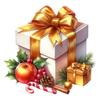 Pegatinas para Inodoro de Baño Ofer 2025 Caja de Regalo Navideña Pegatinas para Inodoro Decoración de Baño Transfronteriza Pegatinas para Inodoro