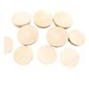 Material auxiliar DIY de hemisferio/semiesfera de madera de 0,6-9 cm, fabricante directo de bolas/cuentas de madera semiesféricas de haya