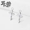 F136/G23 Aleación de Titanio Rombo Circonita Cruz Colgante Joyería para Perforaciones Pendientes de Aleación de Titanio Clavos para Labios Clavos para Hueso de la Oreja Lote