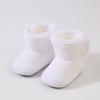 Sapatos de algodão de cano alto para bebê de 12 meses, sapatos de inverno para bebê masculino e feminino, sapatos de camurça com sola macia para crianças