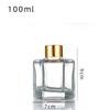 Botella de aromaterapia de vidrio de 100 ml Botella de vidrio romano de aromaterapia Blanco Cristal de 50 ml con tapa botella de aromaterapia en stock