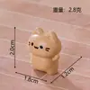 Linda figura de gatito mini de resina adorno de escritorio pequeño decoraciones diy escena en miniatura adorno pequeño