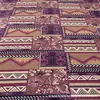 Tecido Estampado de Algodão e Linho Estilo Étnico Onda Quadrada Tecido Boêmio Almofada Lijiang Toalha de Mesa Saia de Linho
