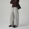 Novo Modelo Outono 2026 Calça de Moletom Pesada 350G com Textura, Design Moderno, Caimento Fluido, Respirável e Anti-Amassado