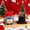 Caixa de Presente de Natal Difusor Pedra Pote de Armazenamento Doméstico Sem Fogo Fragrância Duradoura Natal Aromaterapia de Alto Padrão Ornamentos Decorativos