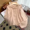 Estilo coreano Primavera y Otoño nueva ropa de exterior puro deseo dulce suave viento perezoso suelto tejido cárdigan suéter abrigo superior para mujeres