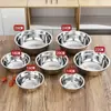 Acero Inoxidable 304 Recipiente Engrosado No Magnético Multiusos Cantimplora Tazón para Sopa Hogareño Tazón para Fideos Instantáneos Recipiente para Arroz Tazón para Sopa Batir Huevos