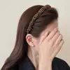 Diadema Antideslizante Dentada Estampado Leopardo Retro para Mujer 2025 Nueva Diadema Alta Cabeza de Calavera Uso Diario Estilo Extranjero Pasador Accesorios para el Cabello