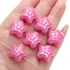 Cuentas de Frijol de Caramelo Crema Acrílicas Redondas en Forma de Corazón de Cinco Estrellas Hechas a Mano para Pulseras DIY Cuentas para Cadena de Teléfono Cuentas Sueltas