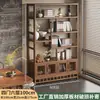 Expositor de prateleiras multi-camadas de bambu nano porta-chá novo estilo chinês de chão expositor de enfeites de folhas de chá pequeno armário de chá