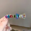 Pinza de Pato con Lazo de Circonita para Mujer, Pinza para Flequillo Lateral, Accesorio para el Cabello de Nicho Dulce y Fresco Dopamina de Lujo Ligero