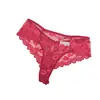 Tanga Sexy de Renda Transparente com Costas T e Strass Tanga Sedutora com Borda de Renda Calcinhas com Forro de Algodão T-Pants Tanga Feminina