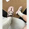 Sapatos Casuais de Verão Vazados Estilo Ballet Retrô com Elevação Interna de Altura, Mary Jane 2026 Novos Sapatos de Treinamento Alemães 6cm Novo Modelo