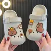 Chinelos infantis Boken de EVA para capivara para meninos e meninas, novo modelo de verão para banho, uso em banheiro interno, para bebês