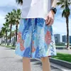 Shorts de Playa de Verano para Hombre, Bañador Delgado de Secado Rápido, Pantalones Cortos Holgados Estampados de Moda, Pantalones Casuales de Cinco Puntos