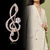 Broche de Perla Antirreflejos Broche de Alta Gama Símbolo Música Accesorio de Ropa Broche de Alta Gama Lujo Ligero